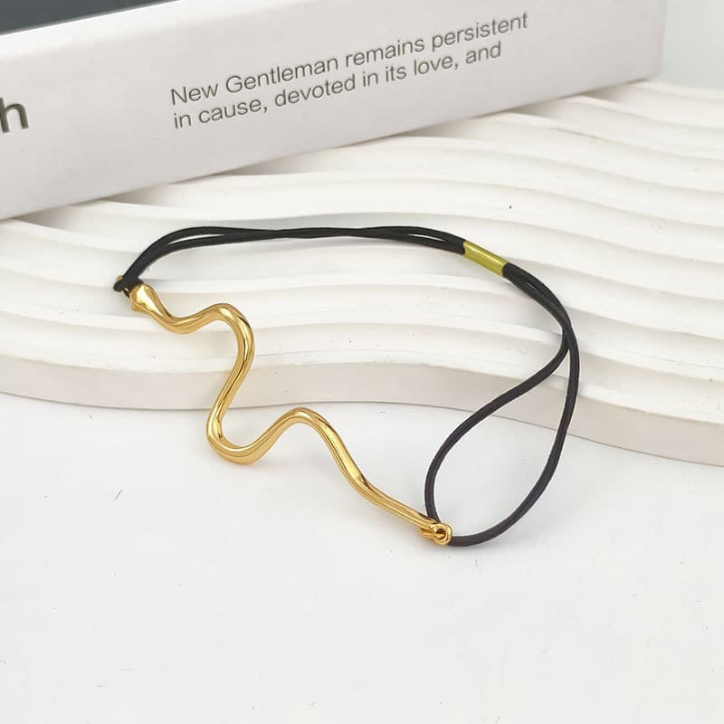 レディースブレスレット 波模様アートブレスレット