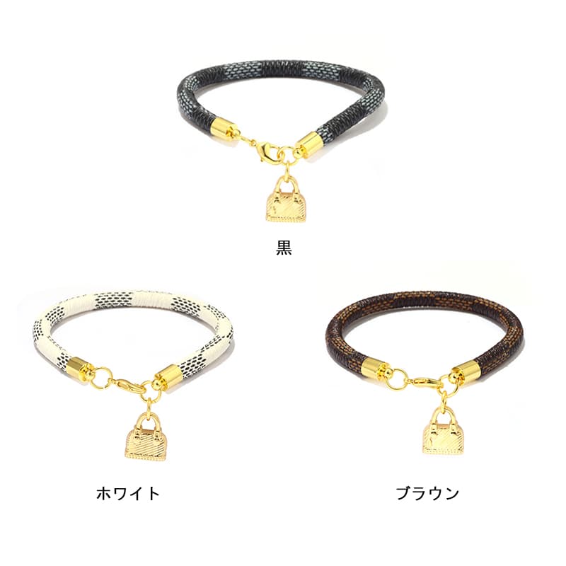 レディースブレスレット 女性用ゴールド鞄型飾り付きブレスレット高級感腕輪