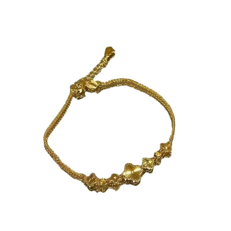 レディースブレスレット 四葉のしあわせブレスレット