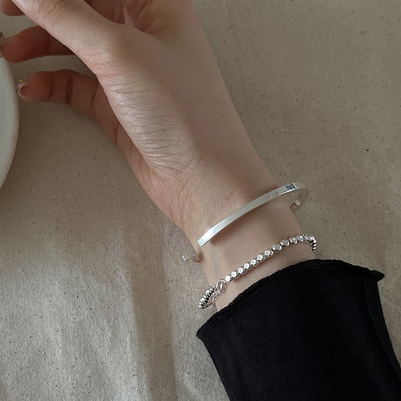 レディースブレスレット 洗練二連ブレスレットセット
