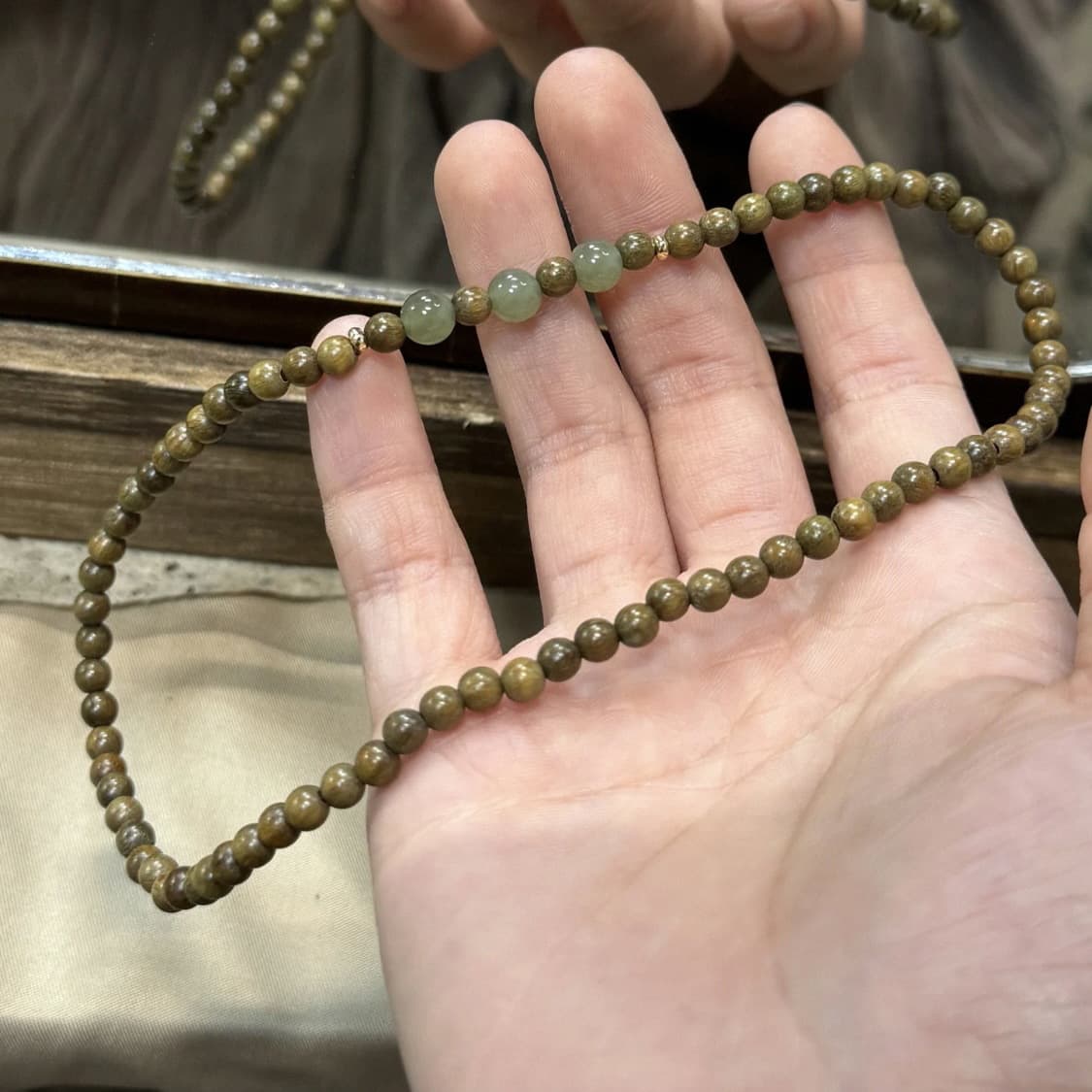 レディースブレスレット 天然石二連ブレスレット