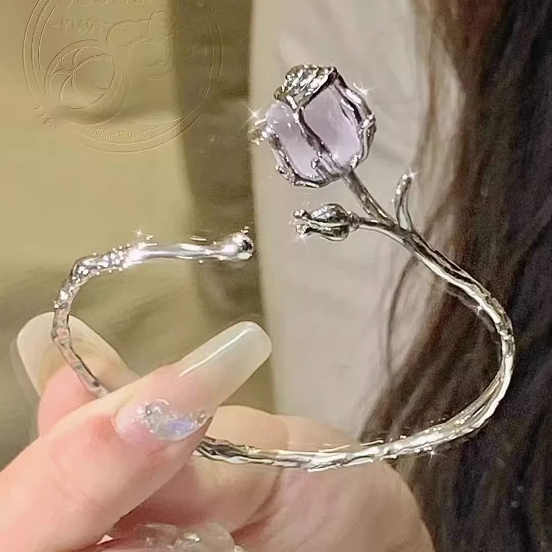 レディースブレスレット 薔薇の夢バングル