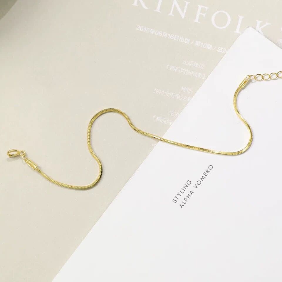 レディースブレスレット 極細チェーン 華奢ブレスレット