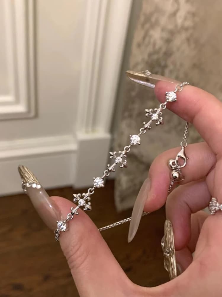 レディースブレスレット 星の輝き 二連ブレスレット