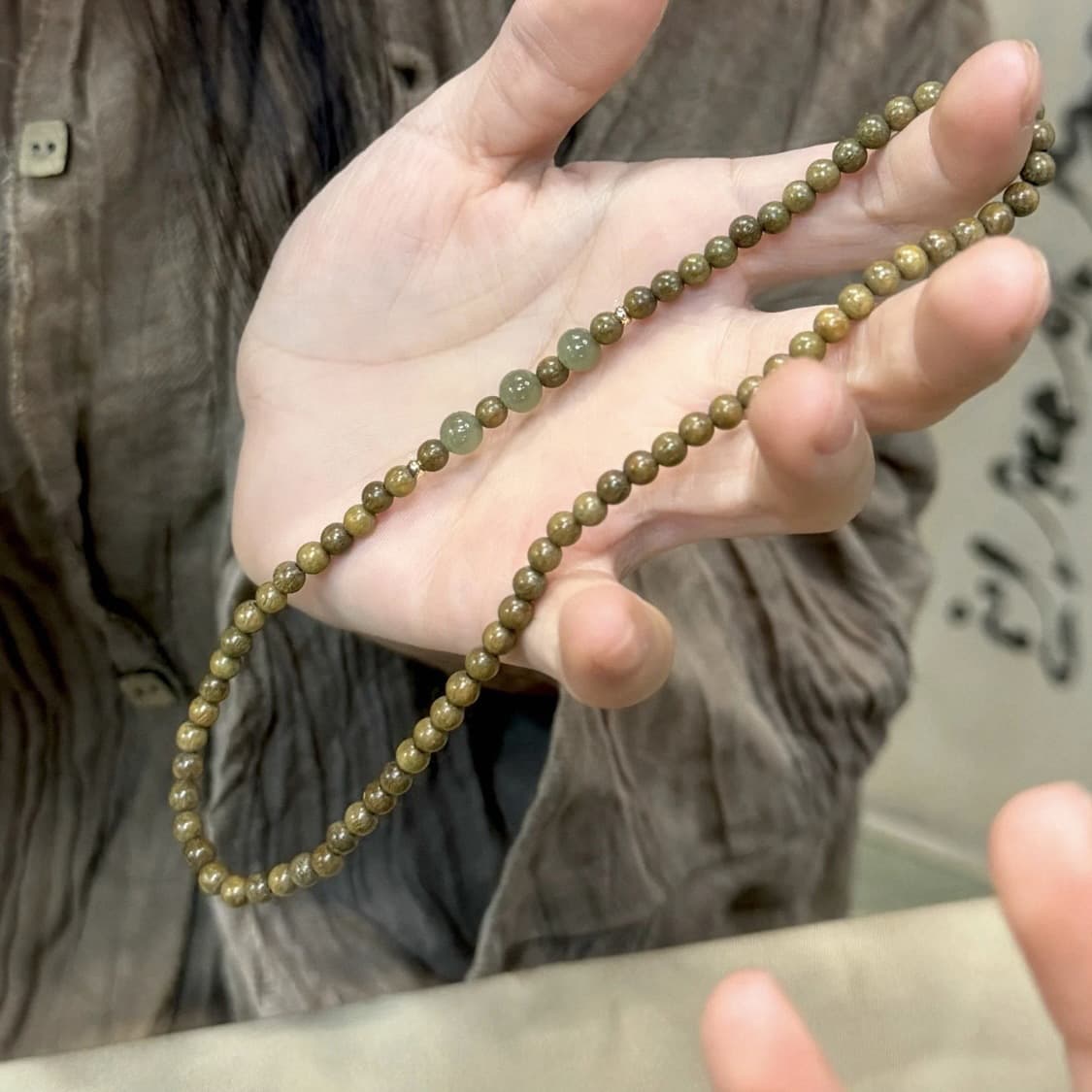 レディースブレスレット 天然石二連ブレスレット