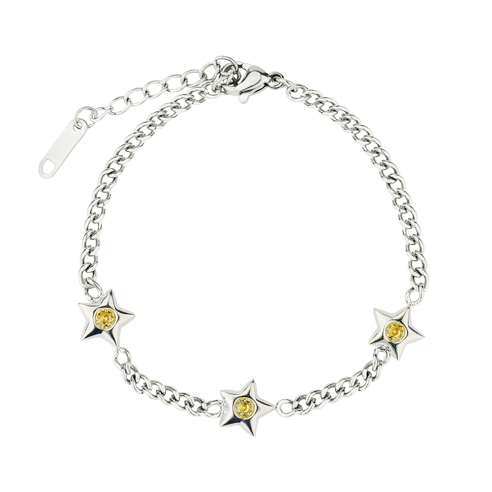 レディースブレスレット 星の輝き ペアブレスレット